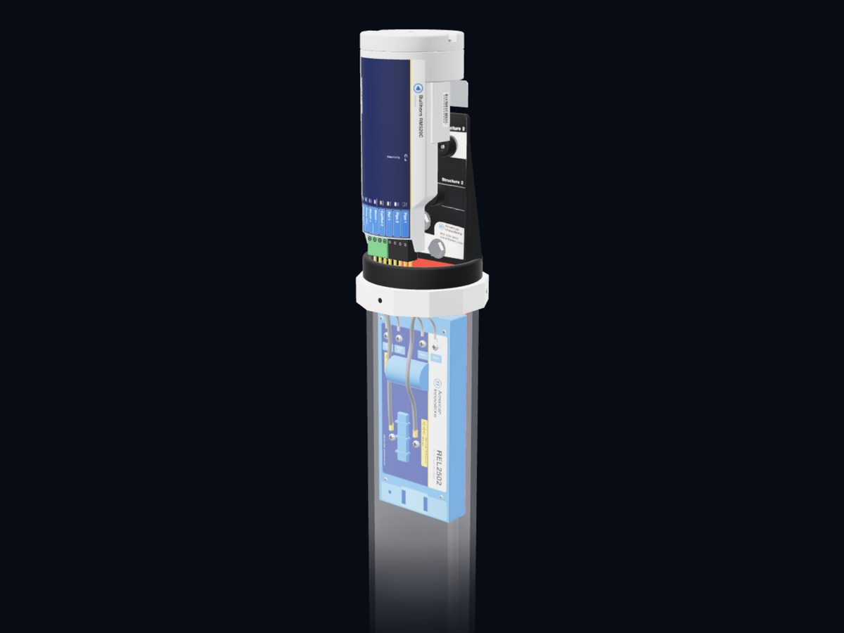 3D model of the Bullhorn RM520C on a test station